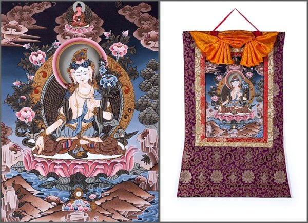 Старые буддийские тханки