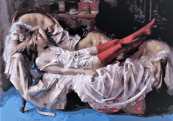 Картина Vicente Romero спящая