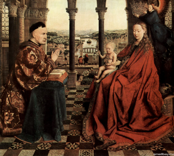 Ян Ван Эйк Мадонна канцлера Ролена
