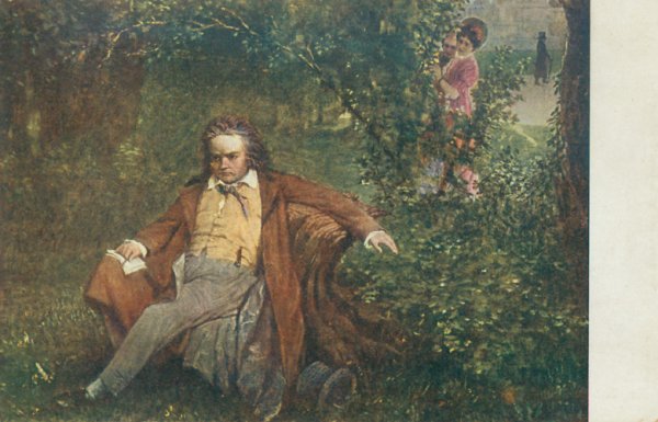 Людвиг Ван Бетховен на прогулке