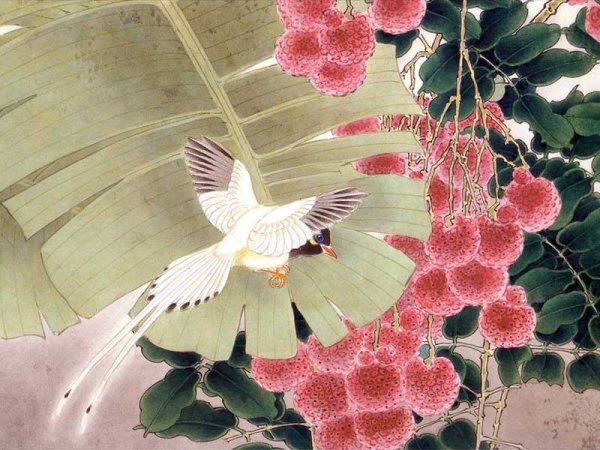 Китайская живопись гейша