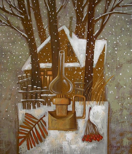 Рождественская ярмарка живопись