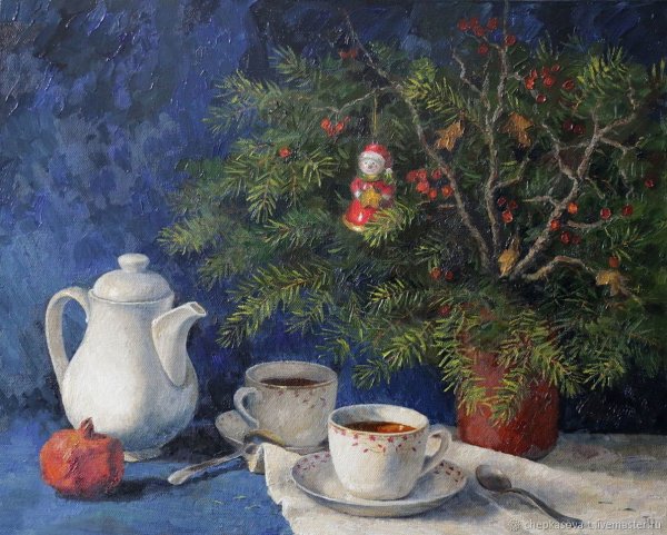 Екатерина Калиновская новогодний натюрморт