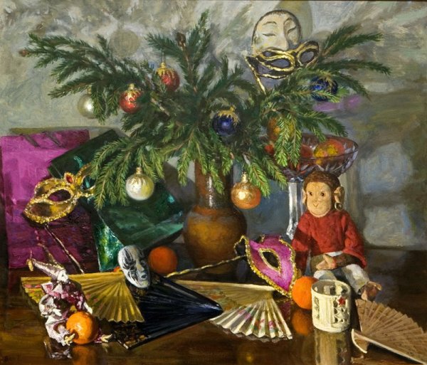 Еськов Павел художник картины новогодний натюрморт