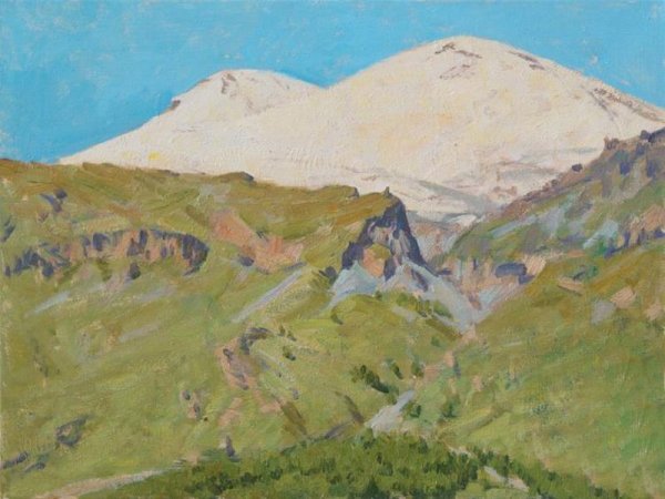 Ледник Эльбрус картина