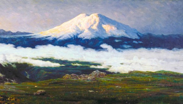 Живопись Александр Бабич снежные горы