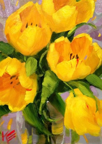 Кацура тюльпаны