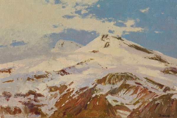 Картина Рериха "Эльбрус.Кавказ"