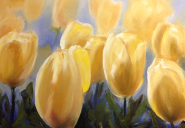 Желтые тюльпаны картины