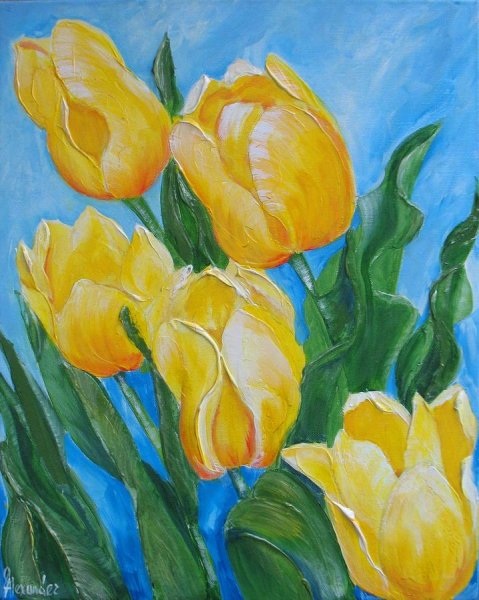 Картина тюльпаны Кончаловский