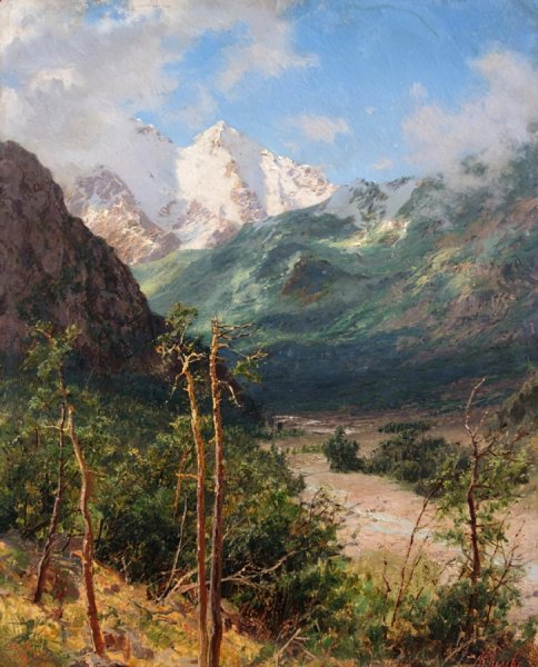 Занковский Илья Николаевич горный пейзаж