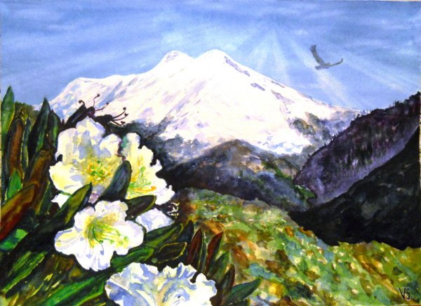 Картина Хлябича Эльбрус