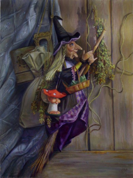 Художник Николай Каразин баба Яга