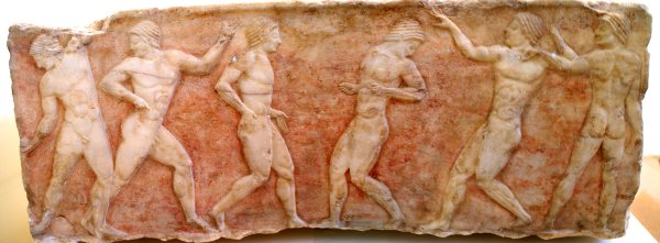 Рельефы древней Греции архаика