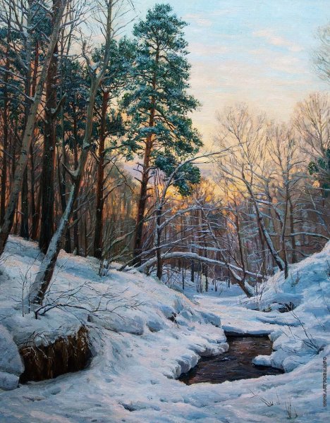 Сельский пейзаж Брусилов Станислав