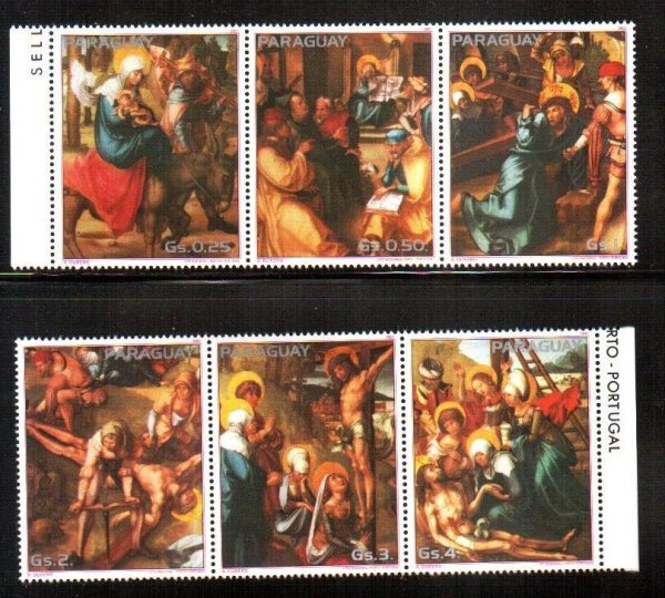 Марки Парагвая живопись Дюрер