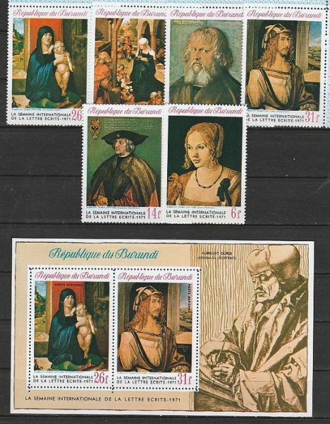 Почтовая марка посвященная Альбрехта Дюрер