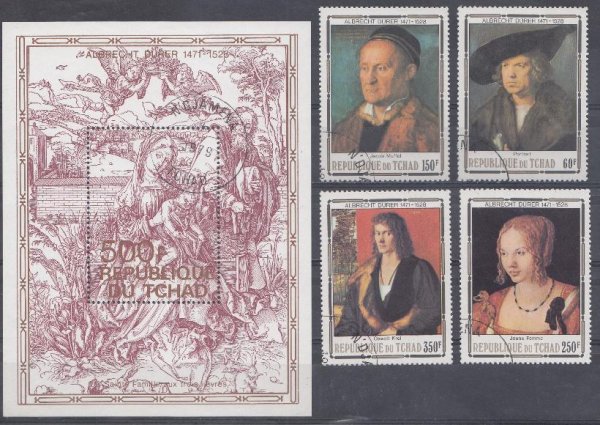 Живопись на почтовых марках Африки