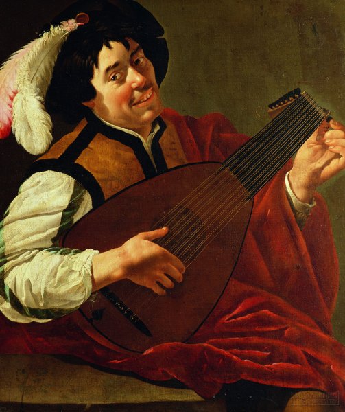 Женщина с мандолиной