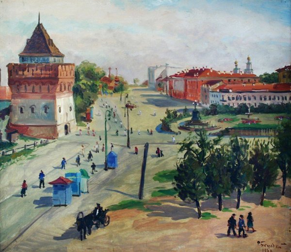 Старый Кремль Нижний Новгород живопись