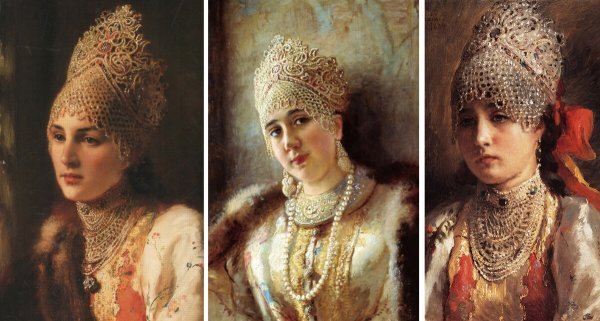 Васнецов портрет женщины в кокошнике
