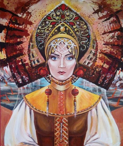 "Русская красавица в кокошнике", Боровиковский