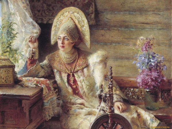 Девушка в кокошнике