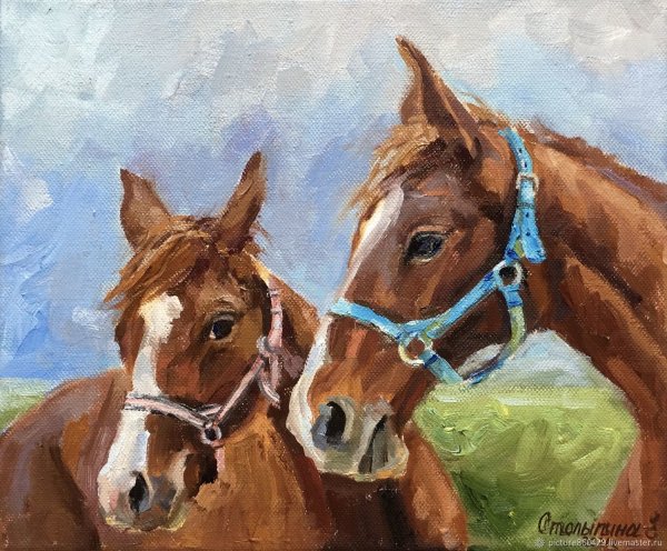 Художник Виталий Рубан картины маслом лошади