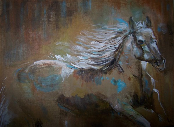 Конь картина