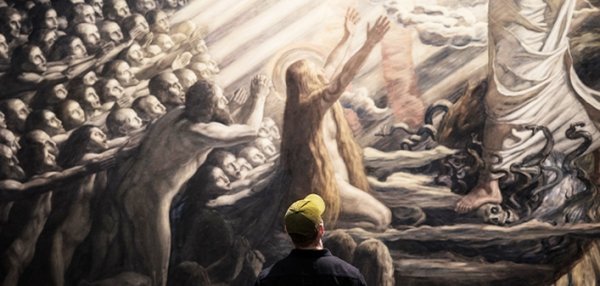 Эдвард Мунк вечер на улице Карла Юхана