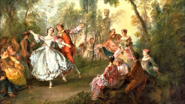 Антуан Ватто галантные празднества