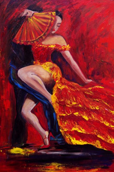 Испанская танцовщица фламенко