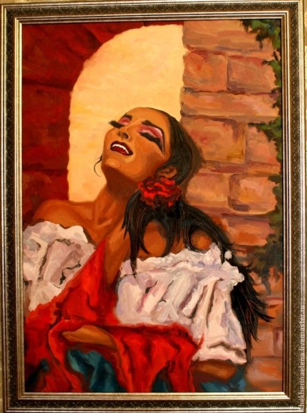 Художник Фабиан Перез картины фламенко