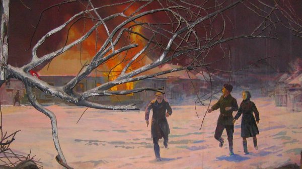 Поджог биржи труда молодая гвардия