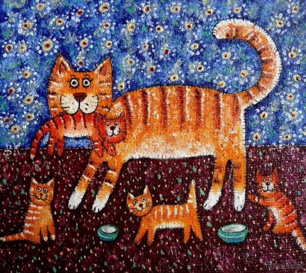 Елена Лазарева художник коты