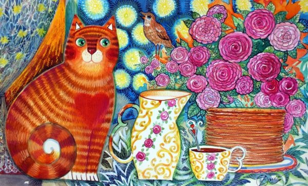 Оксана Заика коты художник
