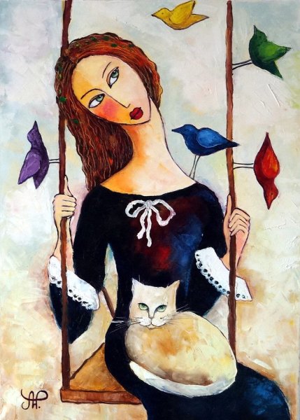 Примитивизм картины Анна Медем