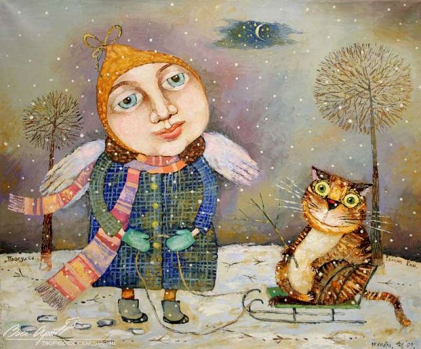 Кошки Ким Галина художник