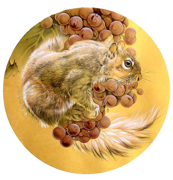 Японская живопись белка