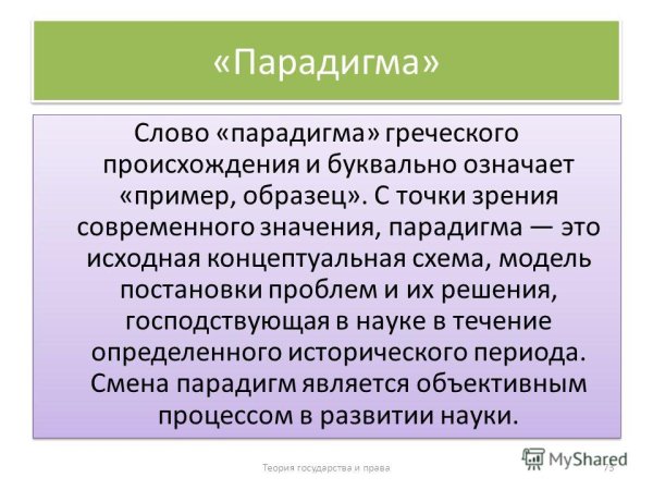 Парадигма это простыми словами