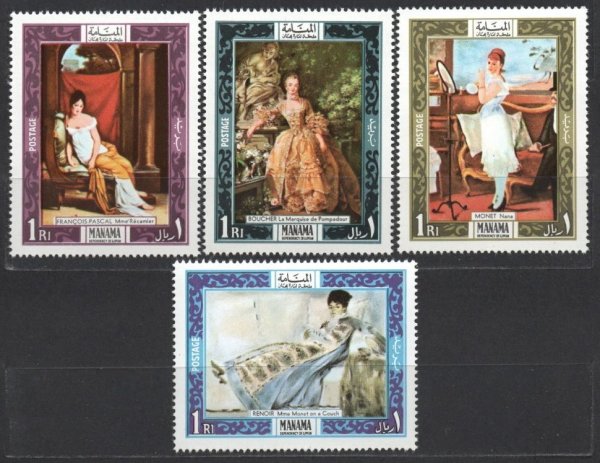 Марки живопись ню