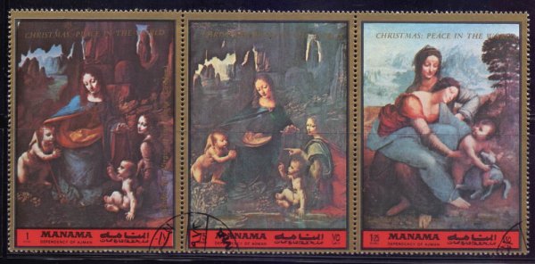 Почтовые марки Манамы природа