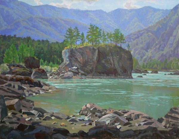 Андрей Дареев художник Алтай Катунь