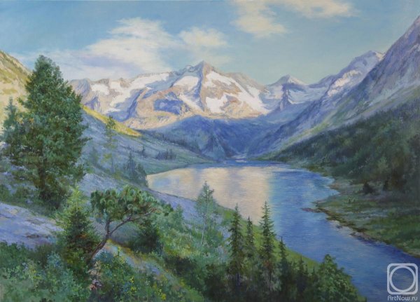 Горы Алтая живопись