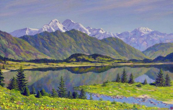 Белуха гора пейзаж Гуркин