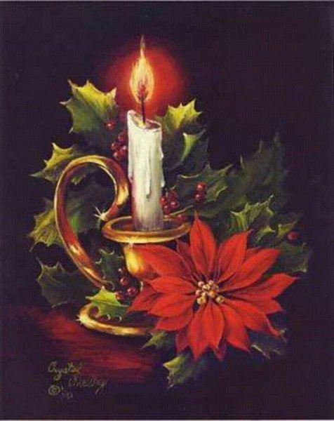 Новогодняя свеча