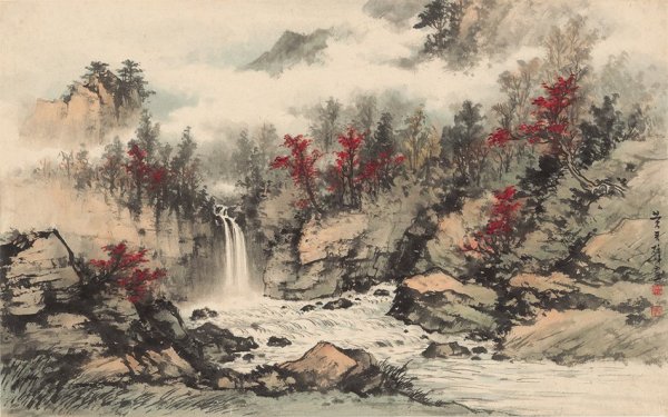 Китайская живопись горы Тянь-Шань