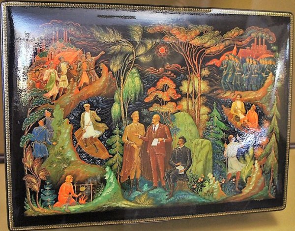 Палехская лаковая миниатюра Зиновьев