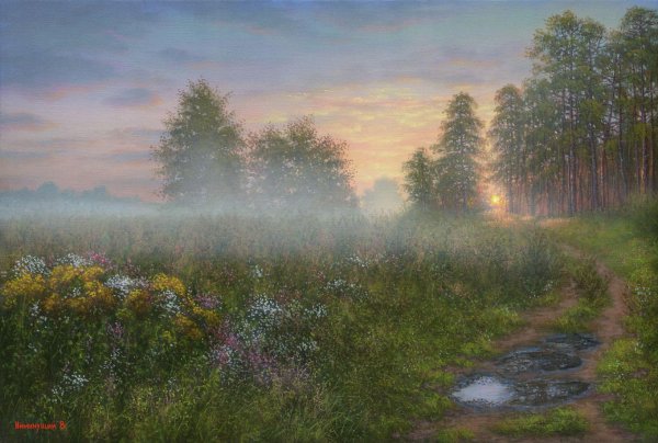 Художник Валерий Ниминущий картины деревня