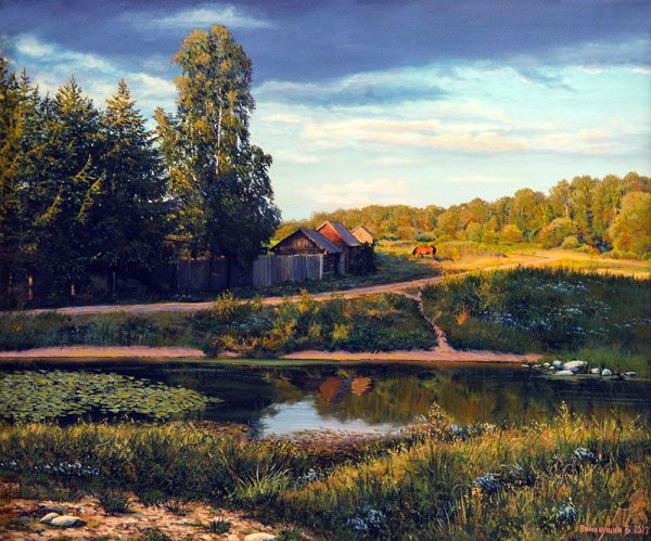 Художник Валерий Ниминущий картины деревня